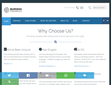 Tablet Screenshot of burgessforensics.com